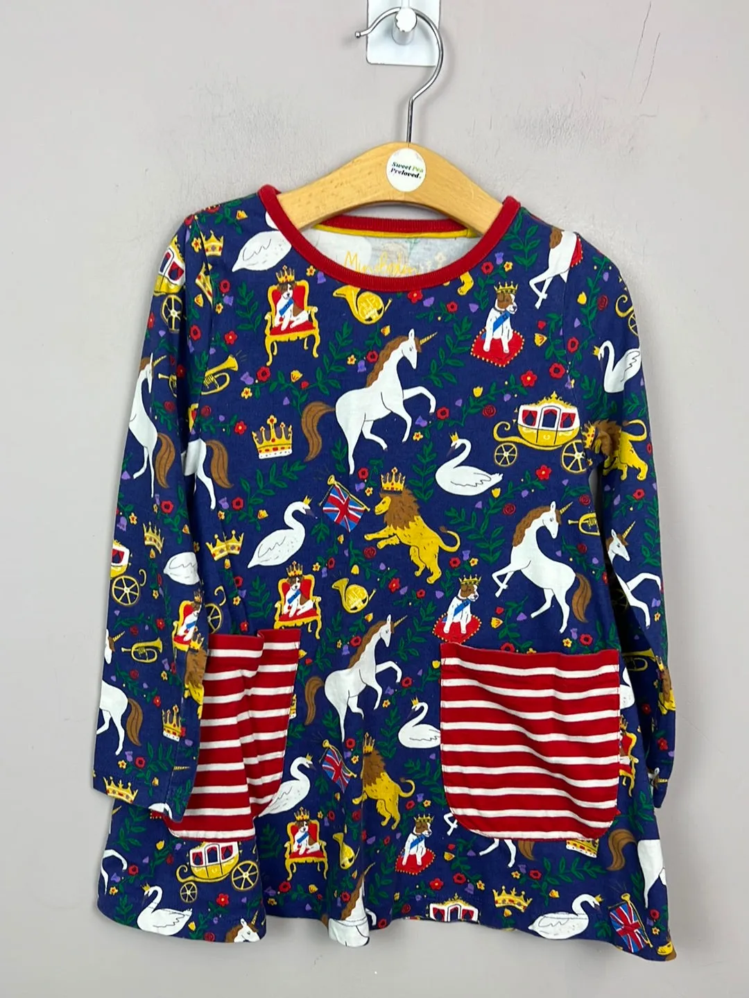 Boden A Royal Affair Jersey tunic 5-6y