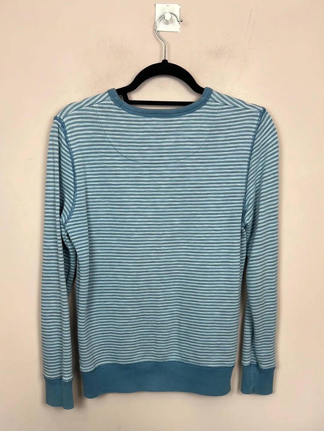 Boden blue stripe crew Jumper 11-12y