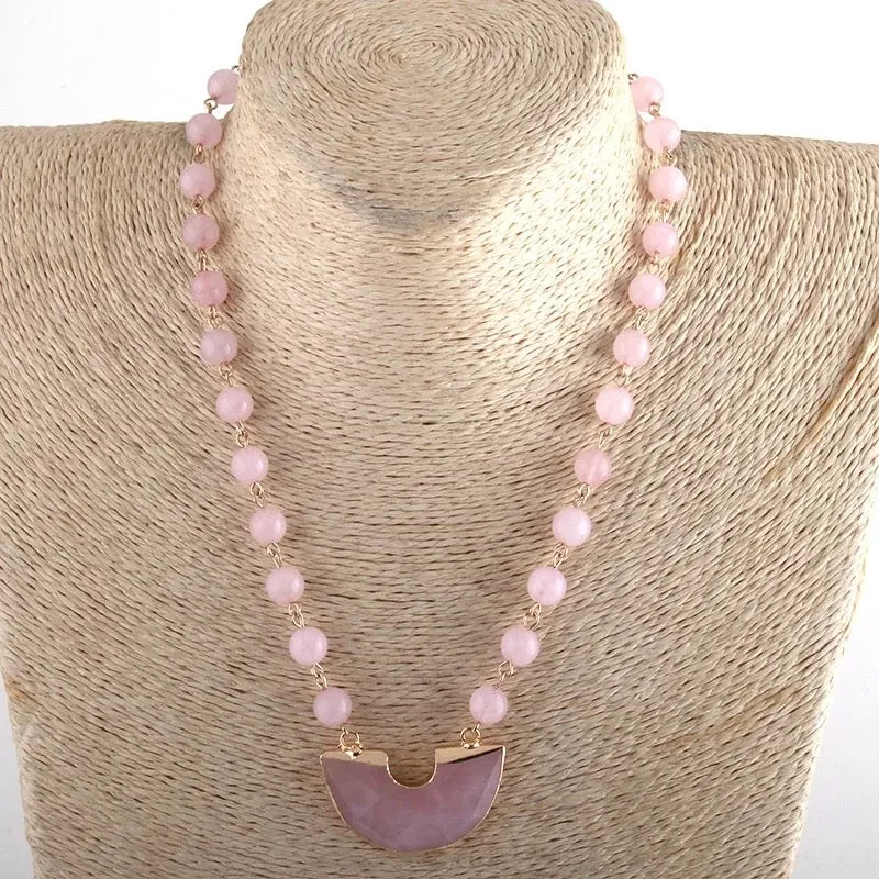 Boho & Mala Natural Tribal Short Desert Jasper Necklace TN100118