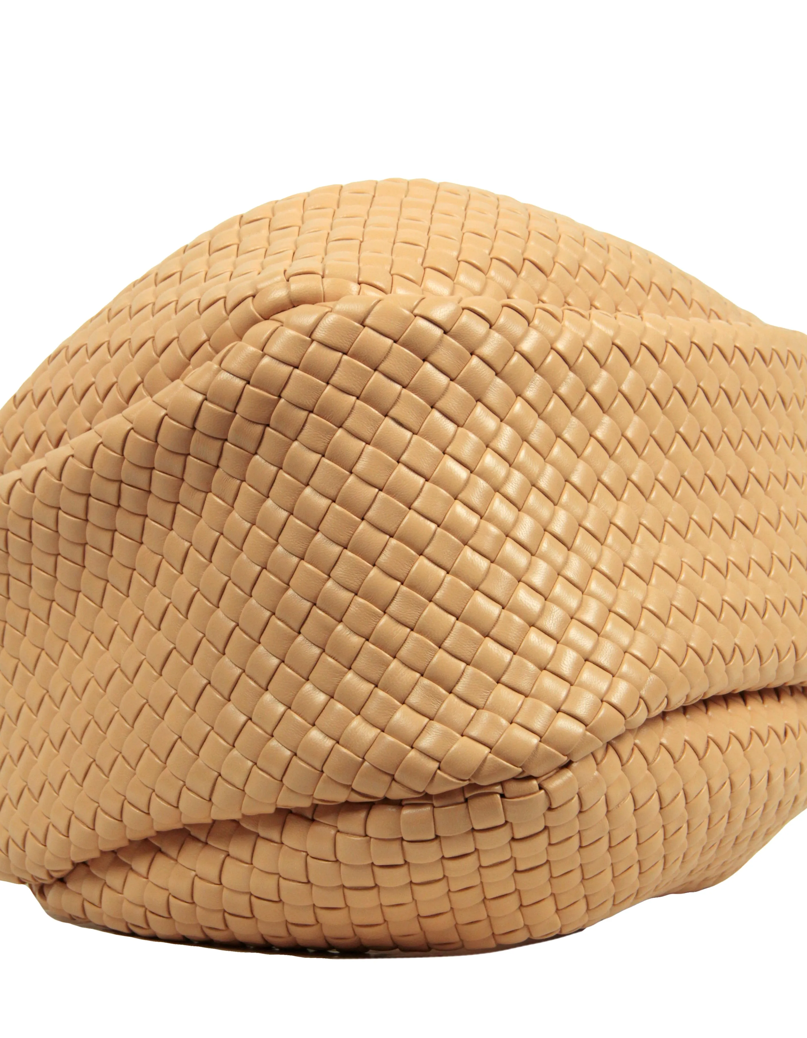 Bottega Veneta Almond Beige Leather Padded Jodie Hobo Bag