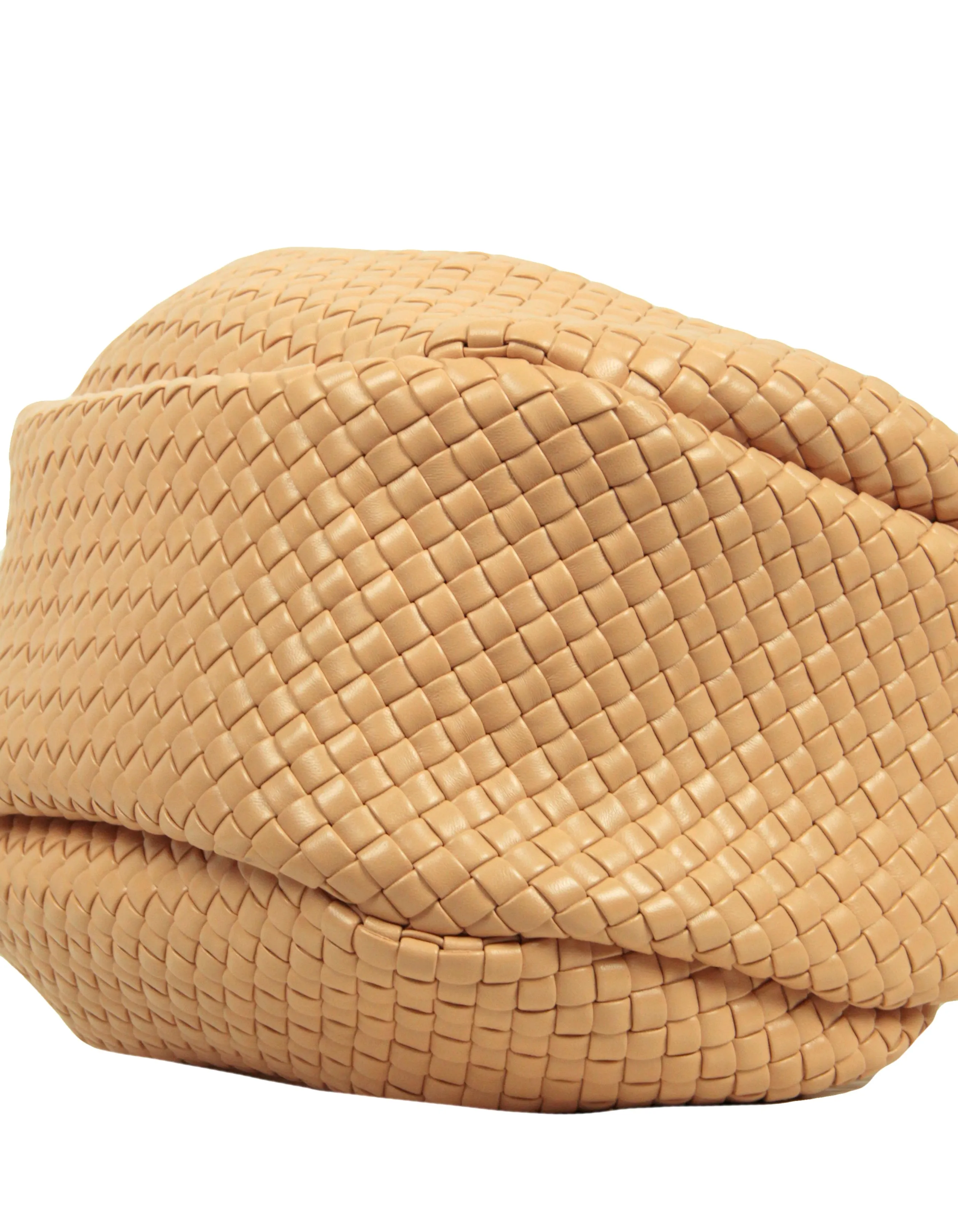 Bottega Veneta Almond Beige Leather Padded Jodie Hobo Bag