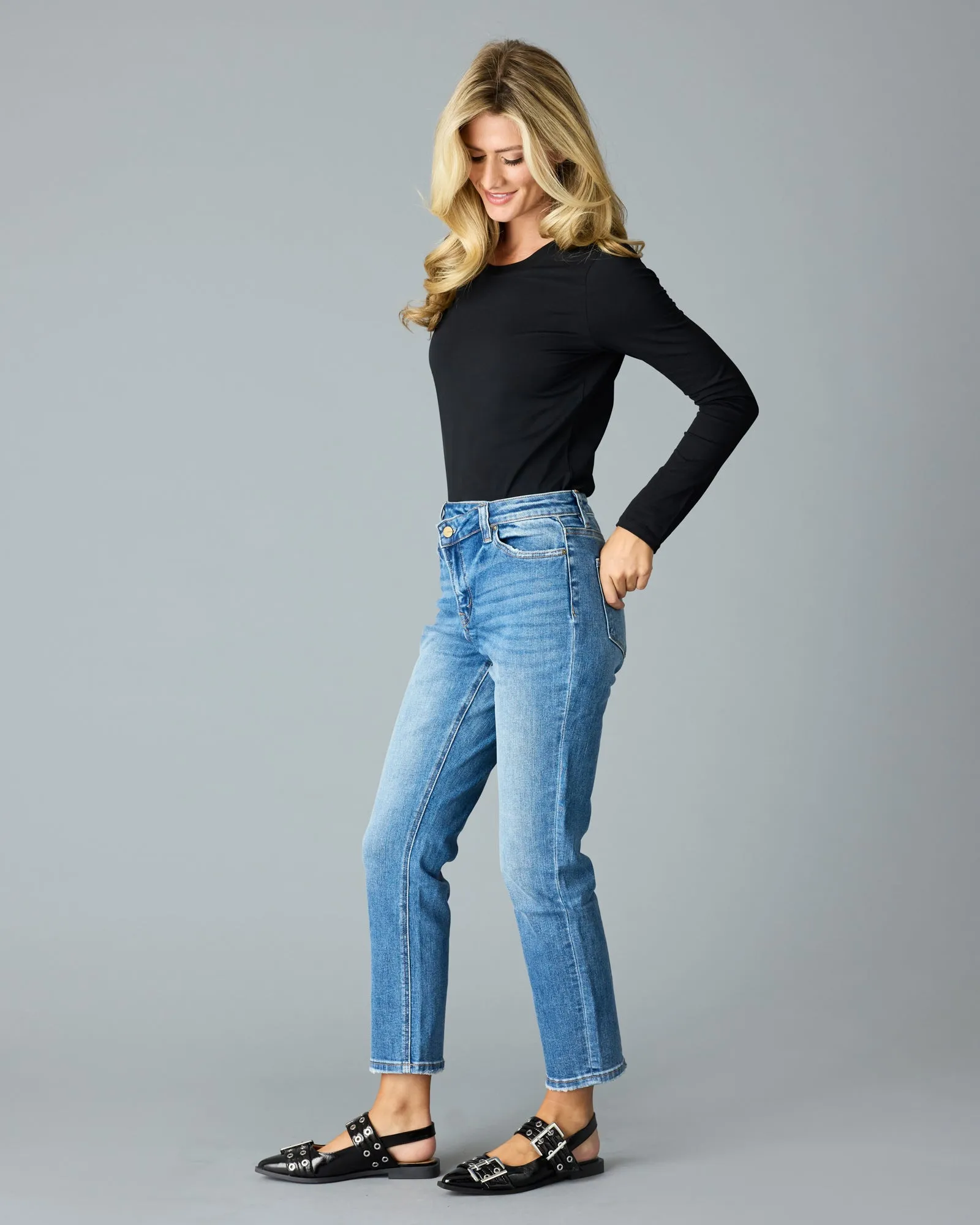 Boyfriend Criss Cross Crop