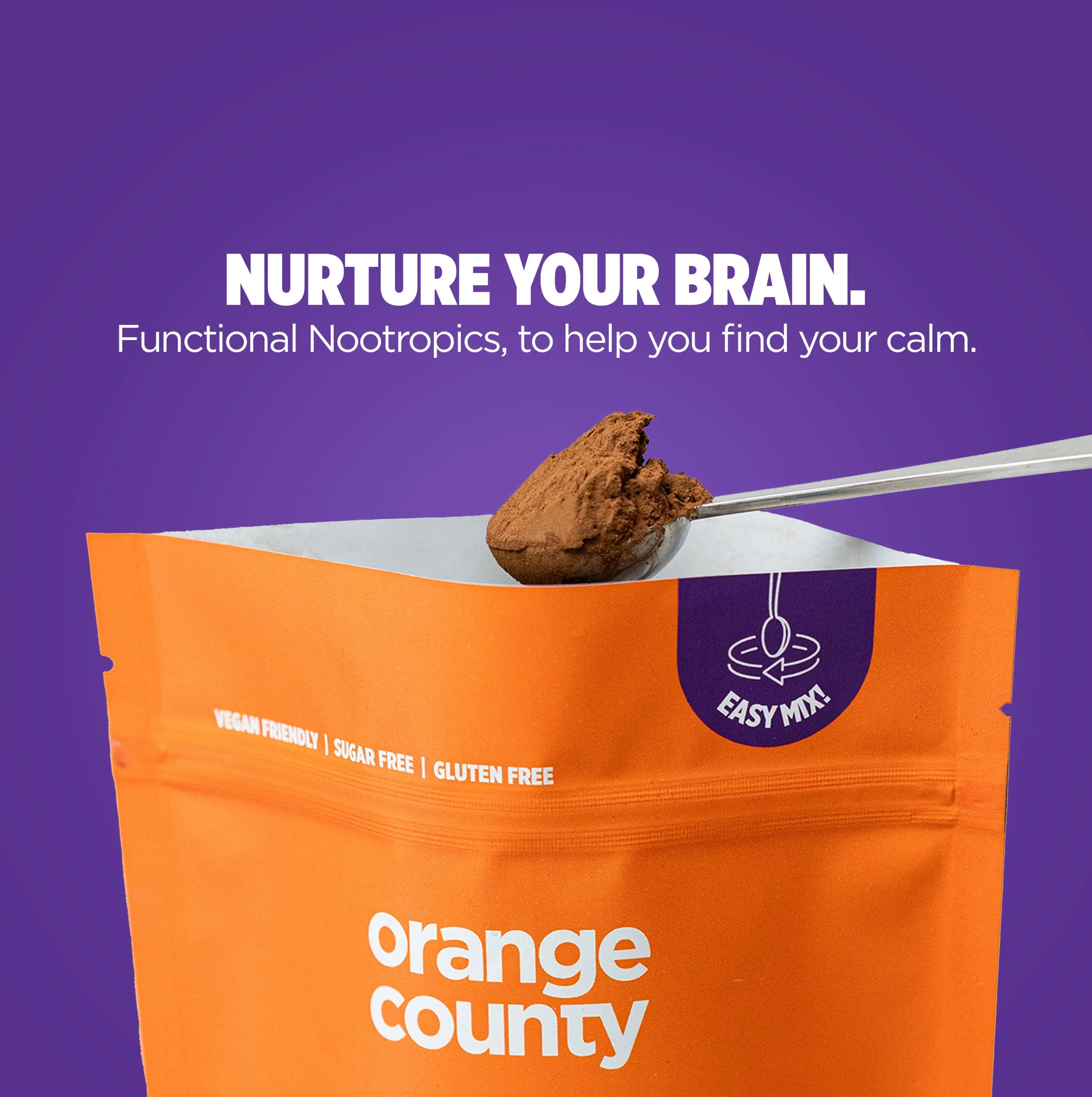 BRAIN FOOD. Calm & Unwind | 240g & Free Mixer!
