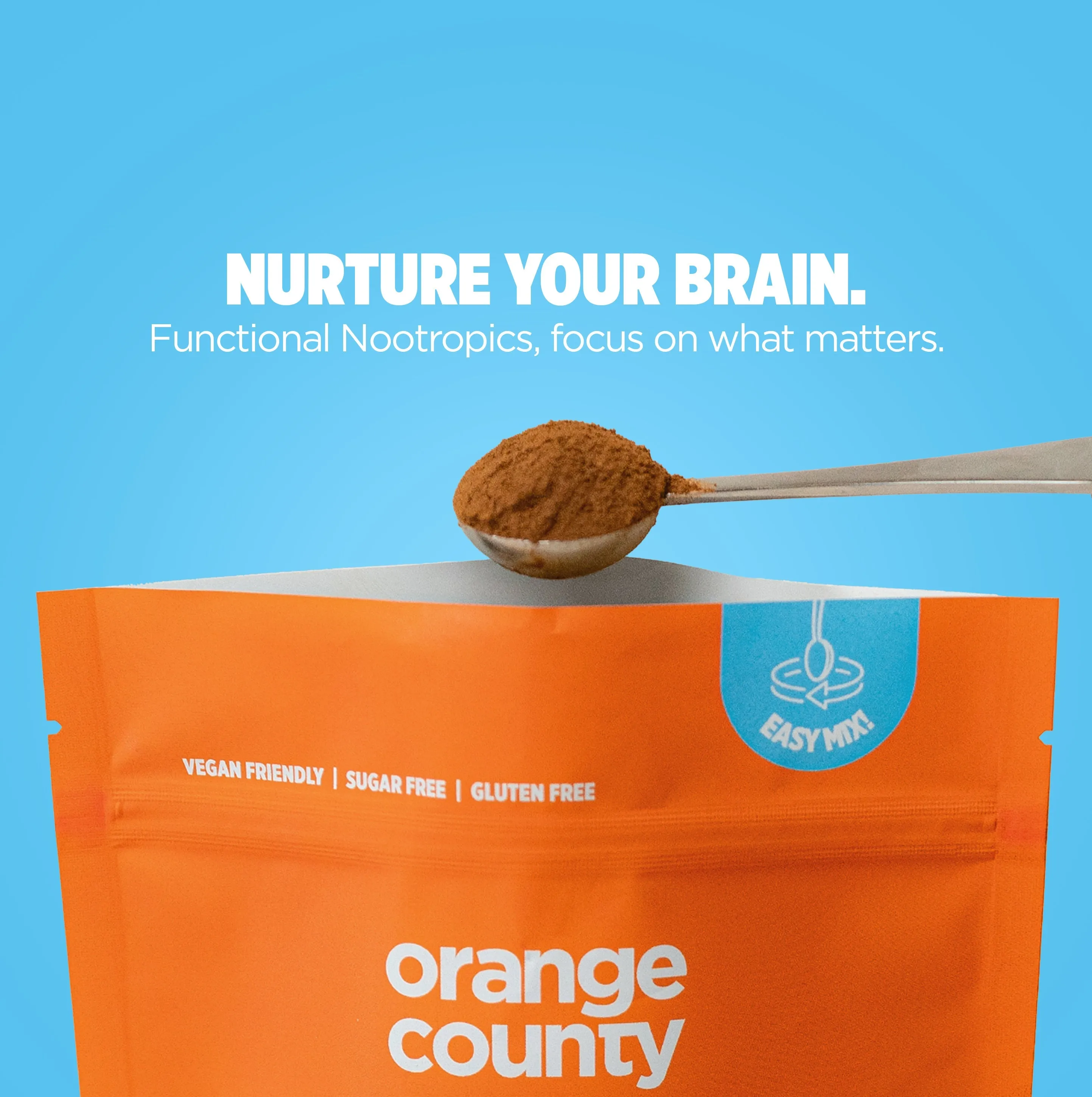 BRAIN FOOD. Focus Coffee | 200g & Free Mixer!