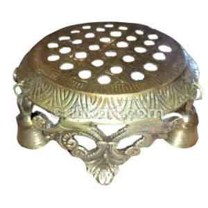 Brass Handcrafted Golden Pidha.