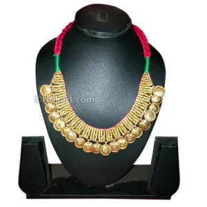 Breathtaking Tribal Dhokra Choker Bell Necklace