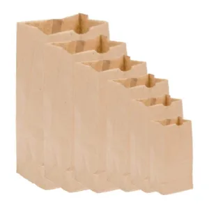 Brown Paper Bag Bundle - 8 different sizes - (500 Of Each Size)