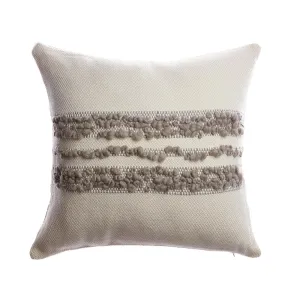 Bubbles Grey Square Pillow