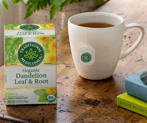[Bundle Of 4] Traditional Medicinals Organic Dandelion Leaf & Root, 16 bags Exp: