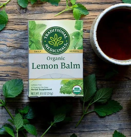 [Bundle Of 4] Traditional Medicinals Organic Lemon Balm, 16 bags Exp: