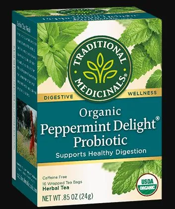 [Bundle Of 4] Traditional Medicinals Peppermint Delight, 16 bags Exp: