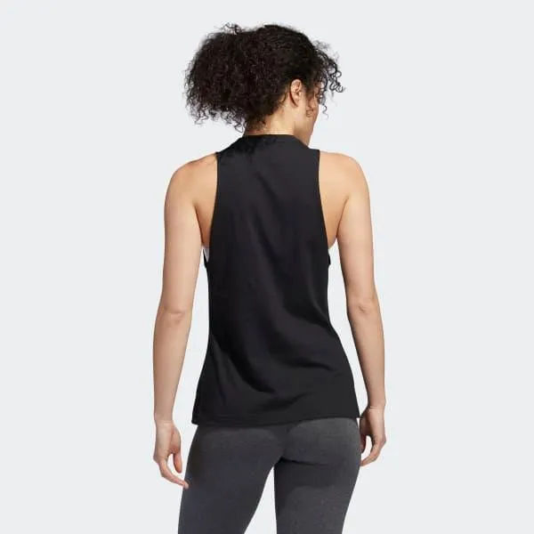 CANOTTA DONNA ADIDAS WOMAN TANK TOP NERA FLOWER FUNCTIONAL TRAINING