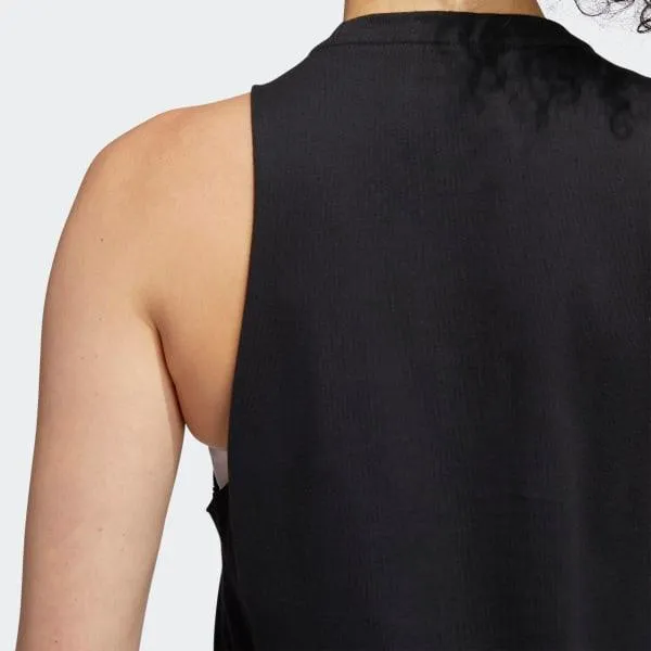 CANOTTA DONNA ADIDAS WOMAN TANK TOP NERA FLOWER FUNCTIONAL TRAINING