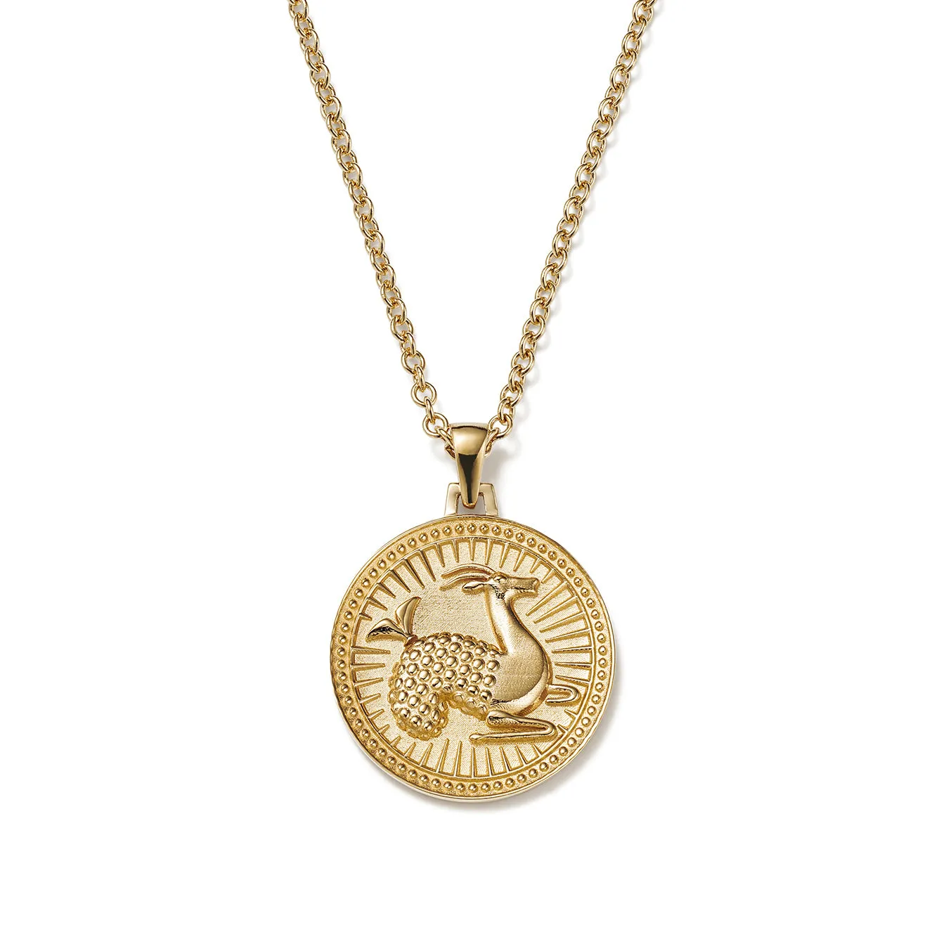 Capricorn Zodiac Pendant Necklace