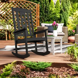 Carved Outdoor Rocking Chair