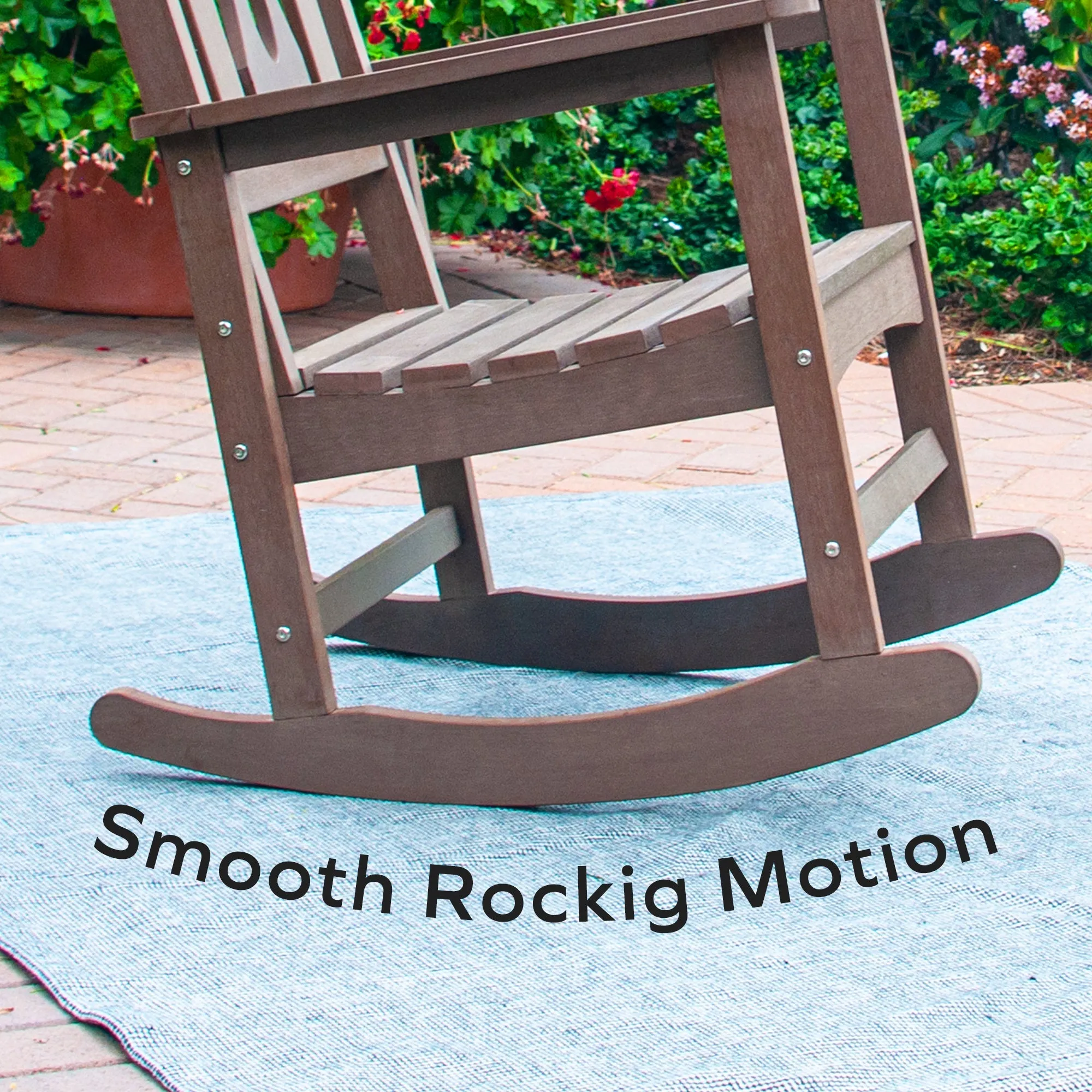 Carved Outdoor Rocking Chair
