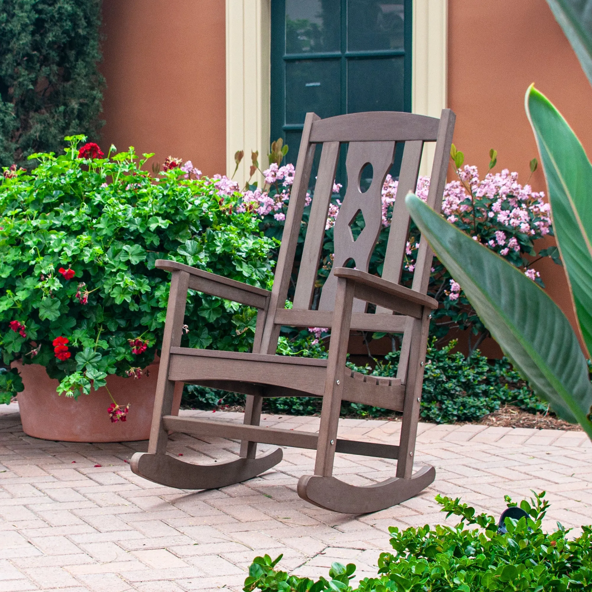 Carved Outdoor Rocking Chair