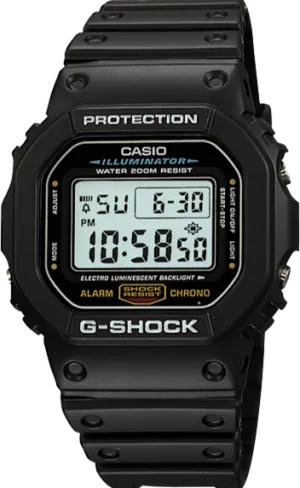 Casio G-Shock 5600 Series Classic Square Face Basic-Black DW-5600E-1V