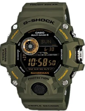 Casio G-Shock Rangeman Tough Solar Multi Band 6 Military Green GW-9400-3