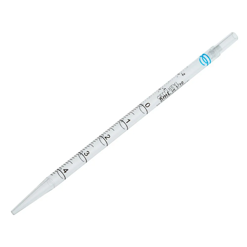 CELLTREAT 229206B 5mL Pipet, Short, Individually Wrapped Packed in Bags, Sterile (200/pk)