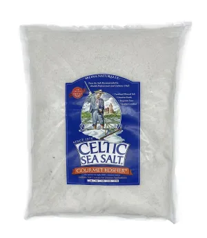 Celtic Sea Salt Gourmet Kosher Salt Resealable Bag 5 Lb