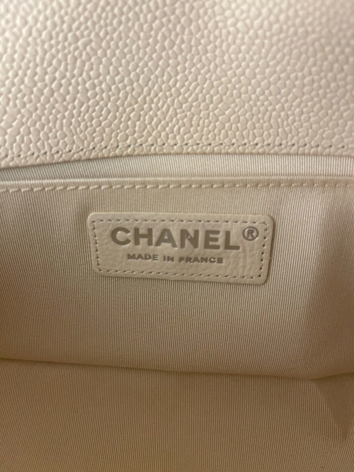 Chanel Boy Flap Bag Chevron Caviar Old
