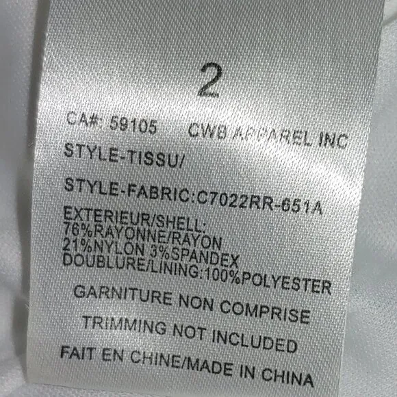 Charlie B Brush Stroke Pattern White Skort/Skirt Size 2