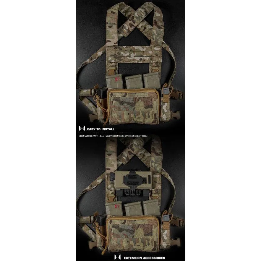 Chest Rig Molle Expansion panel - MC Black