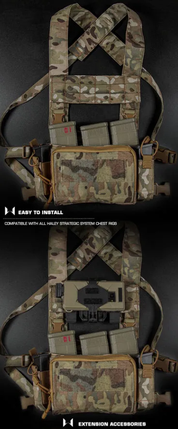Chest Rig Molle Expansion Plate - Ranger Green