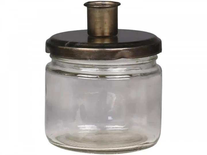 Chic Antique lysestage m. holder til bedelys
