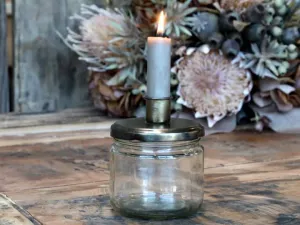 Chic Antique lysestage m. holder til bedelys