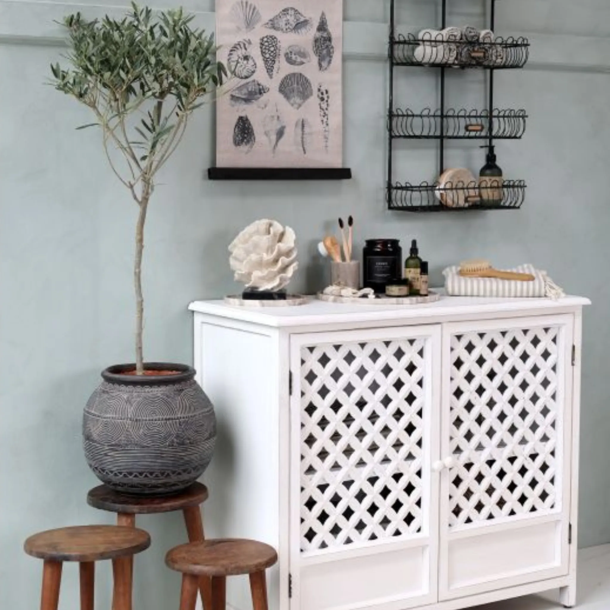 Chic Antique vase med mønster - Flere størrelser