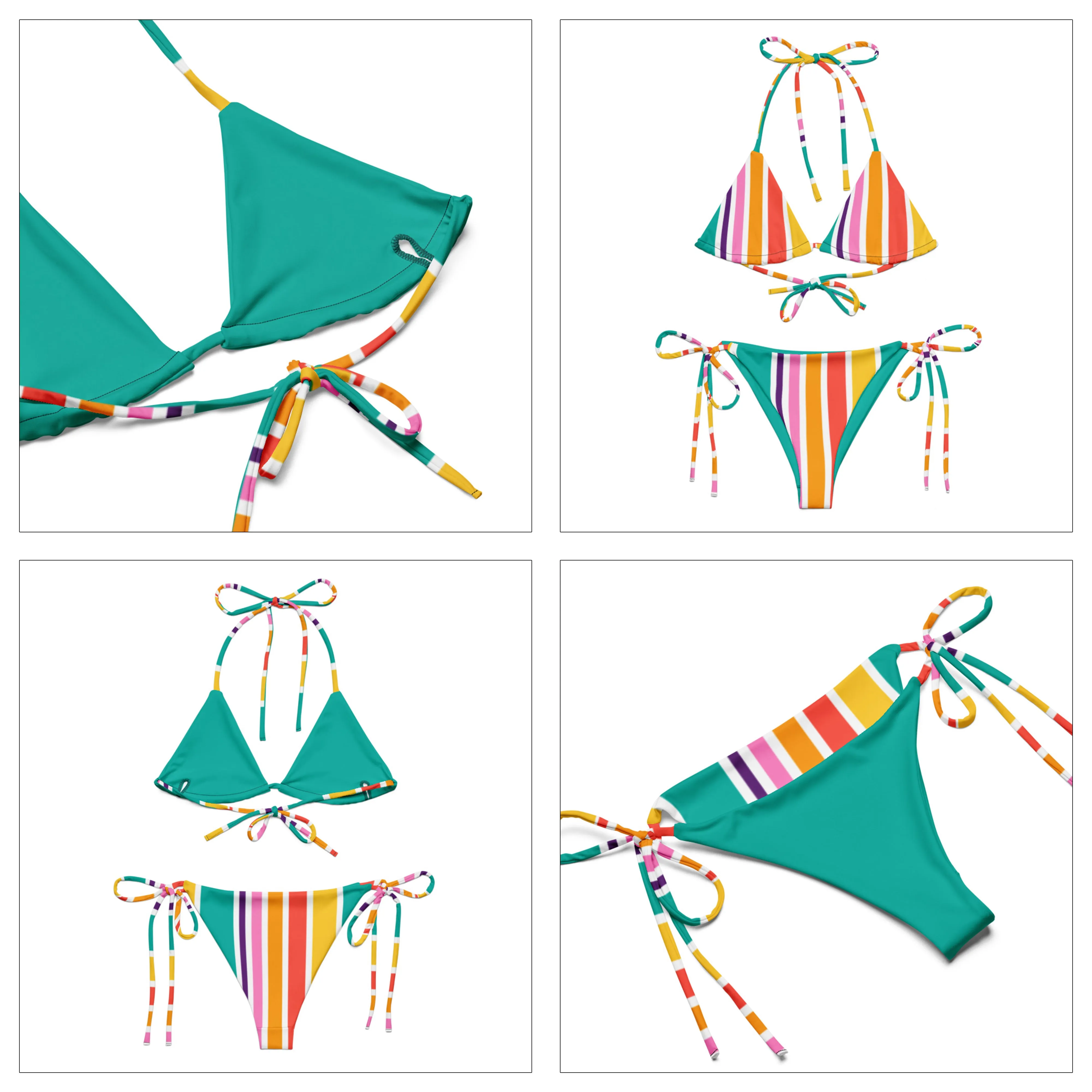 Chic Striped Bikini