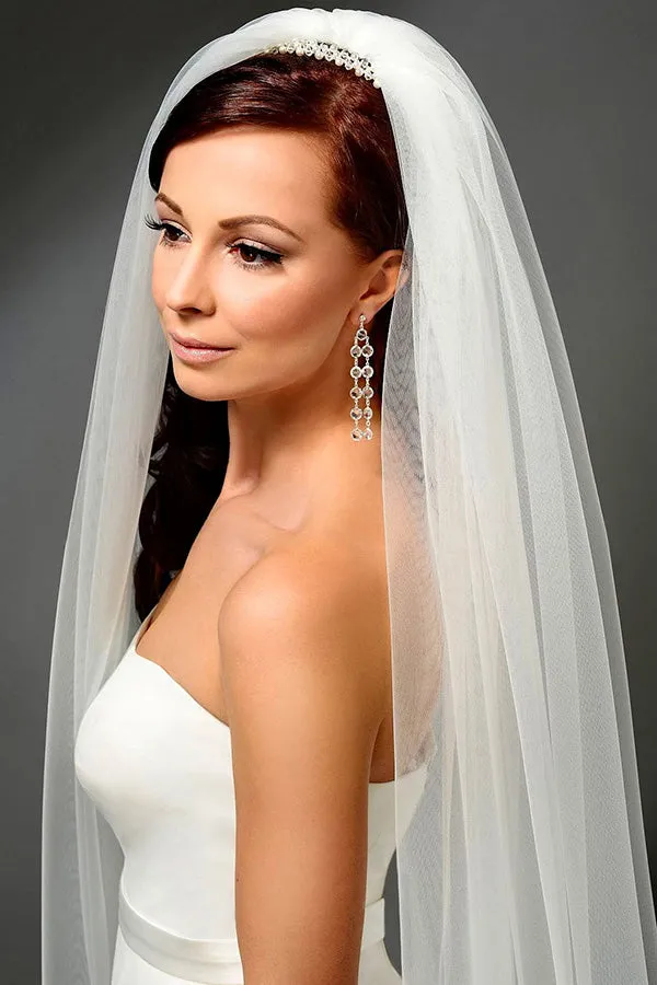 Chic Two-tayer Long Chapel Veils Wedding Veils