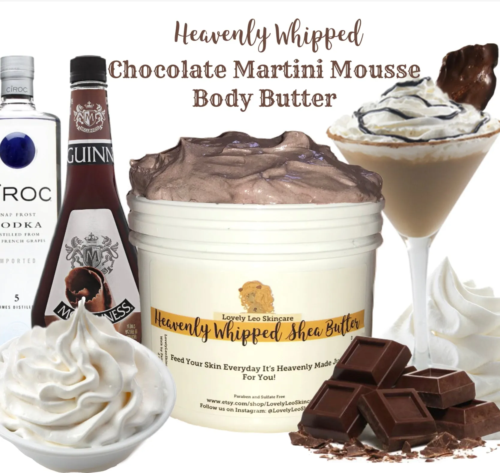Chocolate Martini Mousse Heavenly Whipped Body Butter