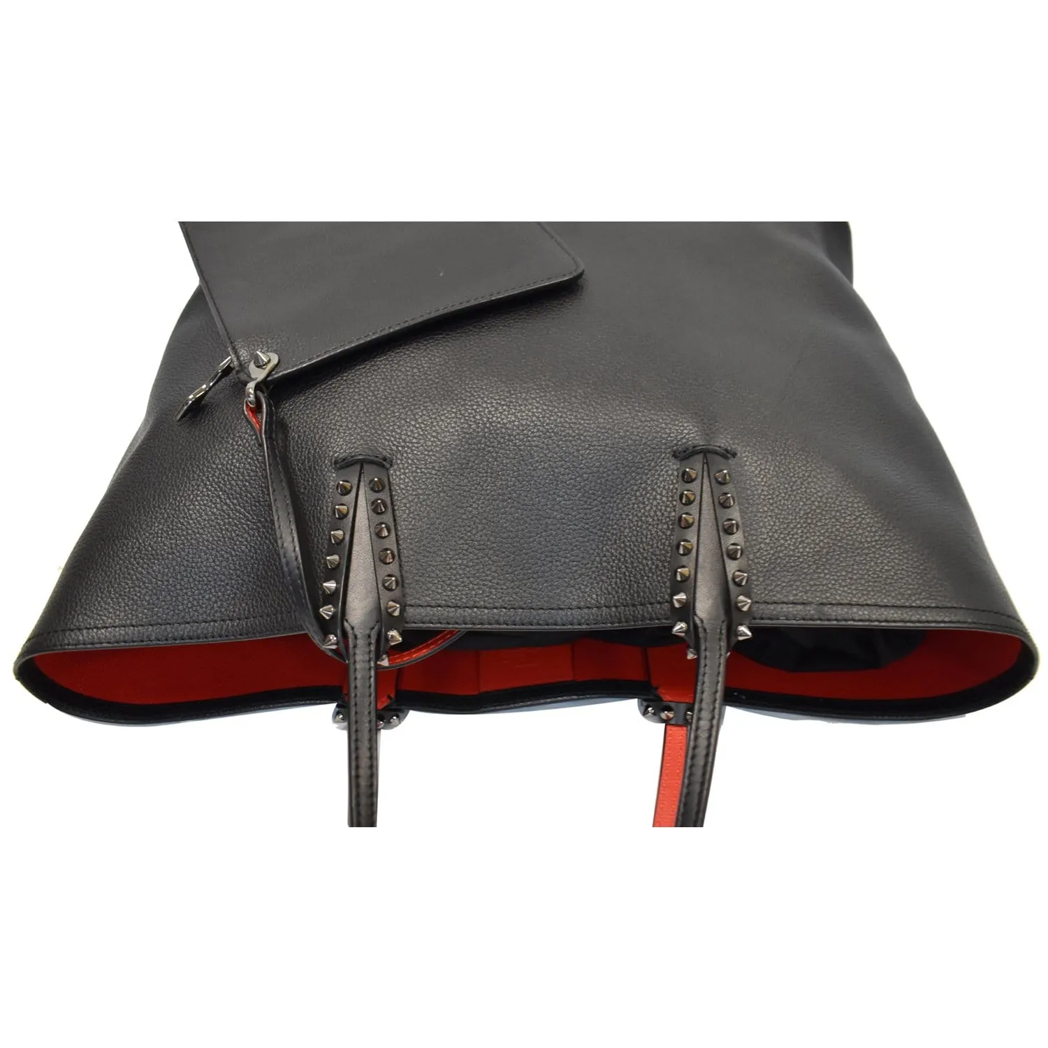 CHRISTIAN LOUBOUTIN Cabata Studded Leather Tote Bag Black