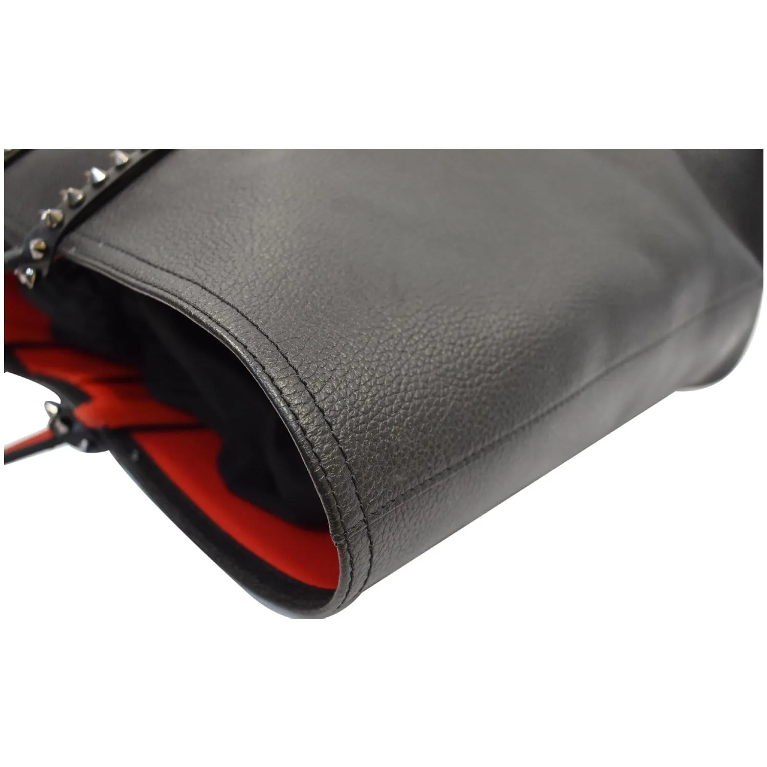 CHRISTIAN LOUBOUTIN Cabata Studded Leather Tote Bag Black