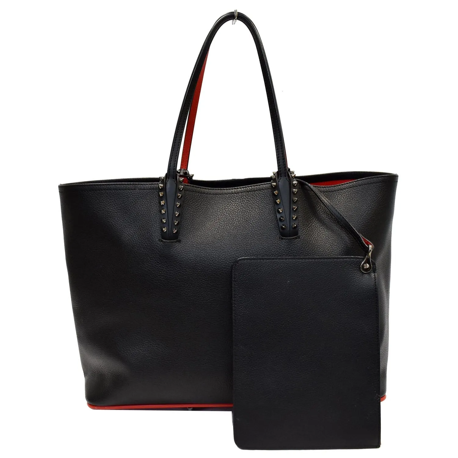 CHRISTIAN LOUBOUTIN Cabata Studded Leather Tote Bag Black