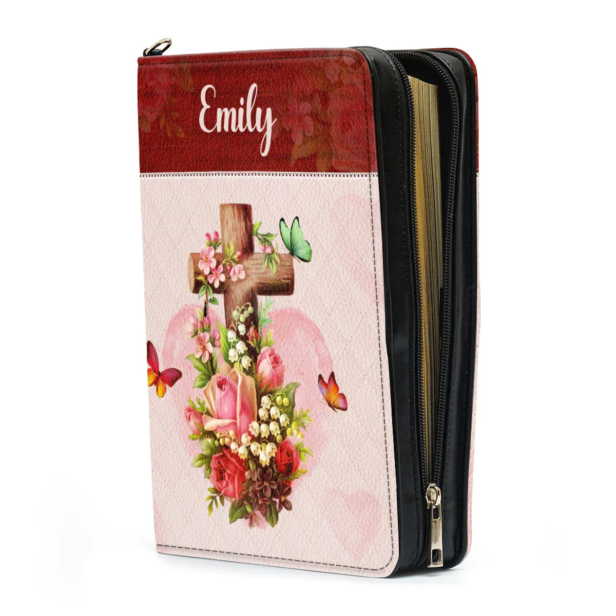 Christianartbag Bible Cover, For God So Loved The World, Personalized Bible Cover, Gifts For Women, Gifts For Men, Christmas Gift, CABBBCV03020823.