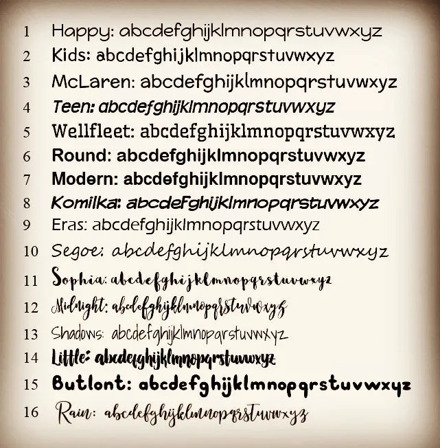 Clear Small Name Stickers