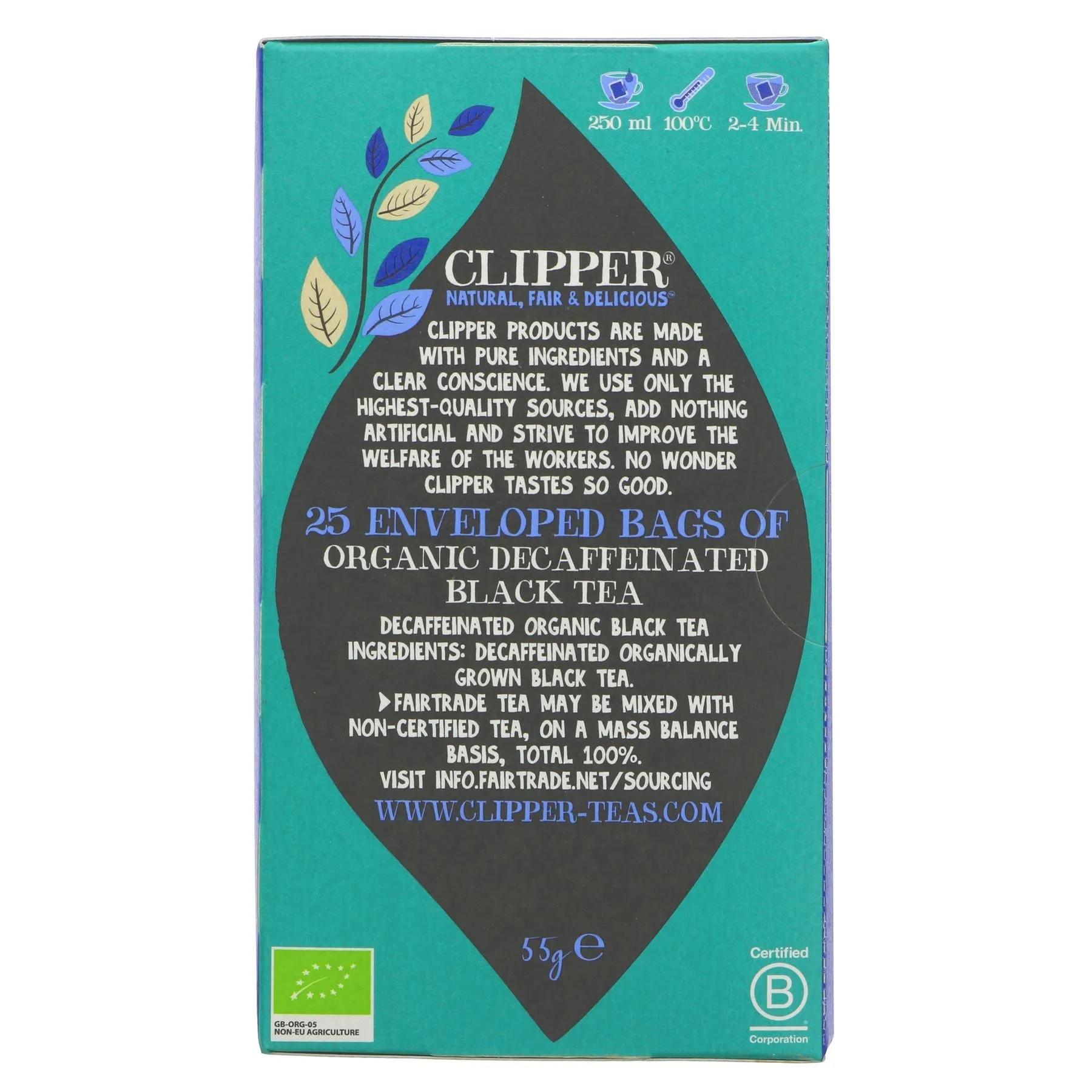 Clipper | Everyday Decaffeinated Tea - Envelope, String & Tagged | 25 bags