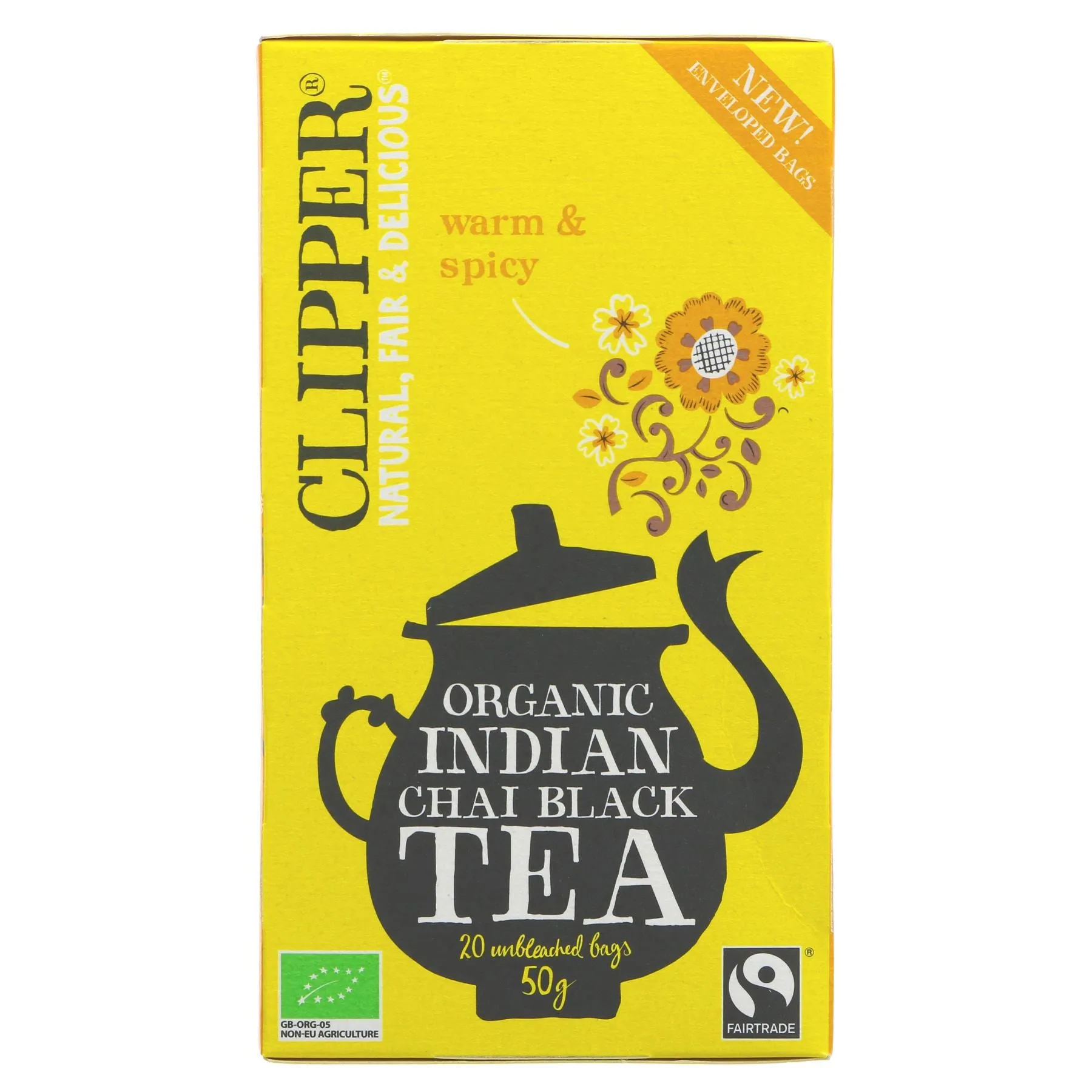 Clipper | Indian Chai - Plastic Free EST Tea Bags | 20 bags