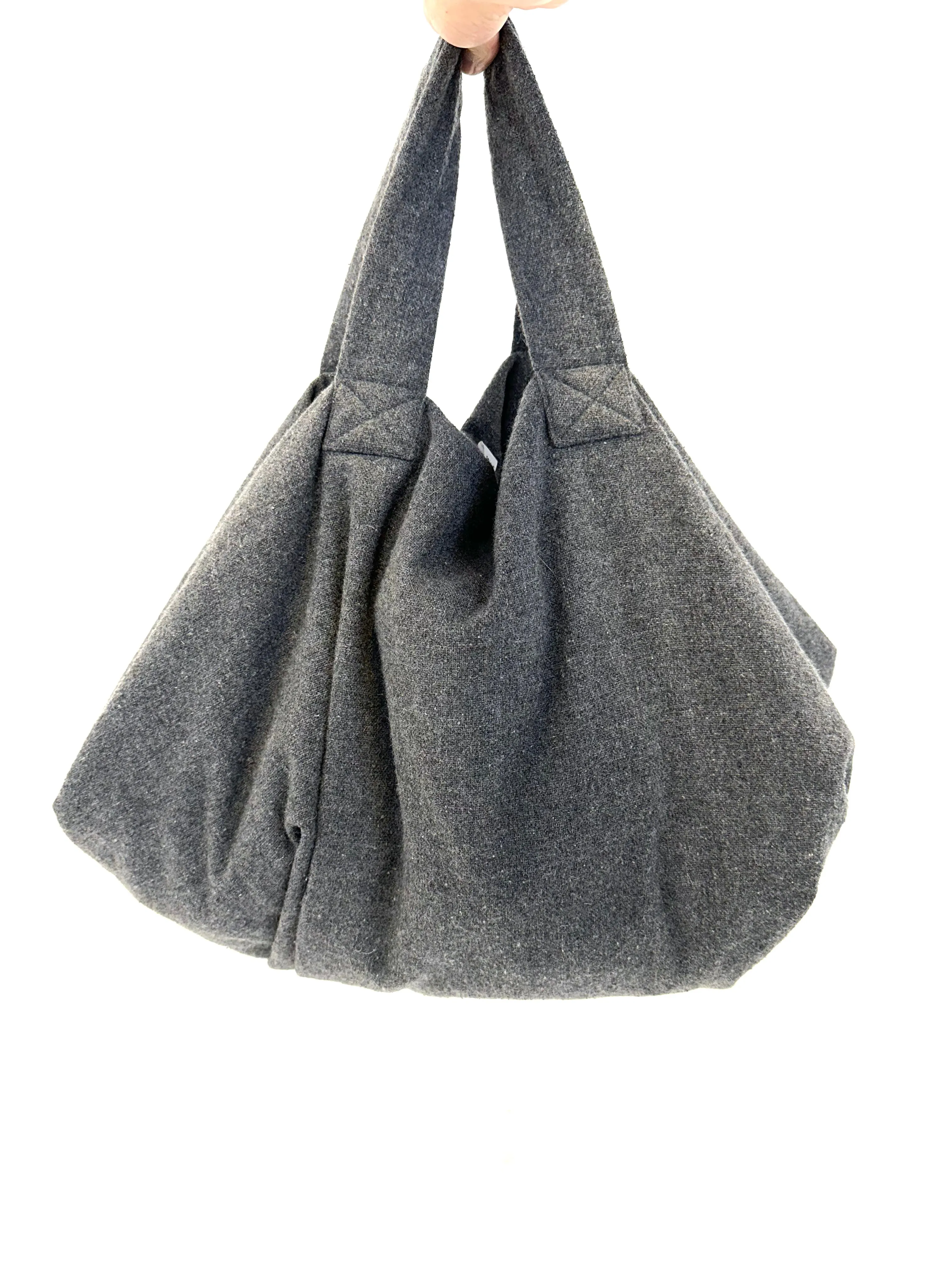 Comme Des Garçons Wool Oversize Tote
