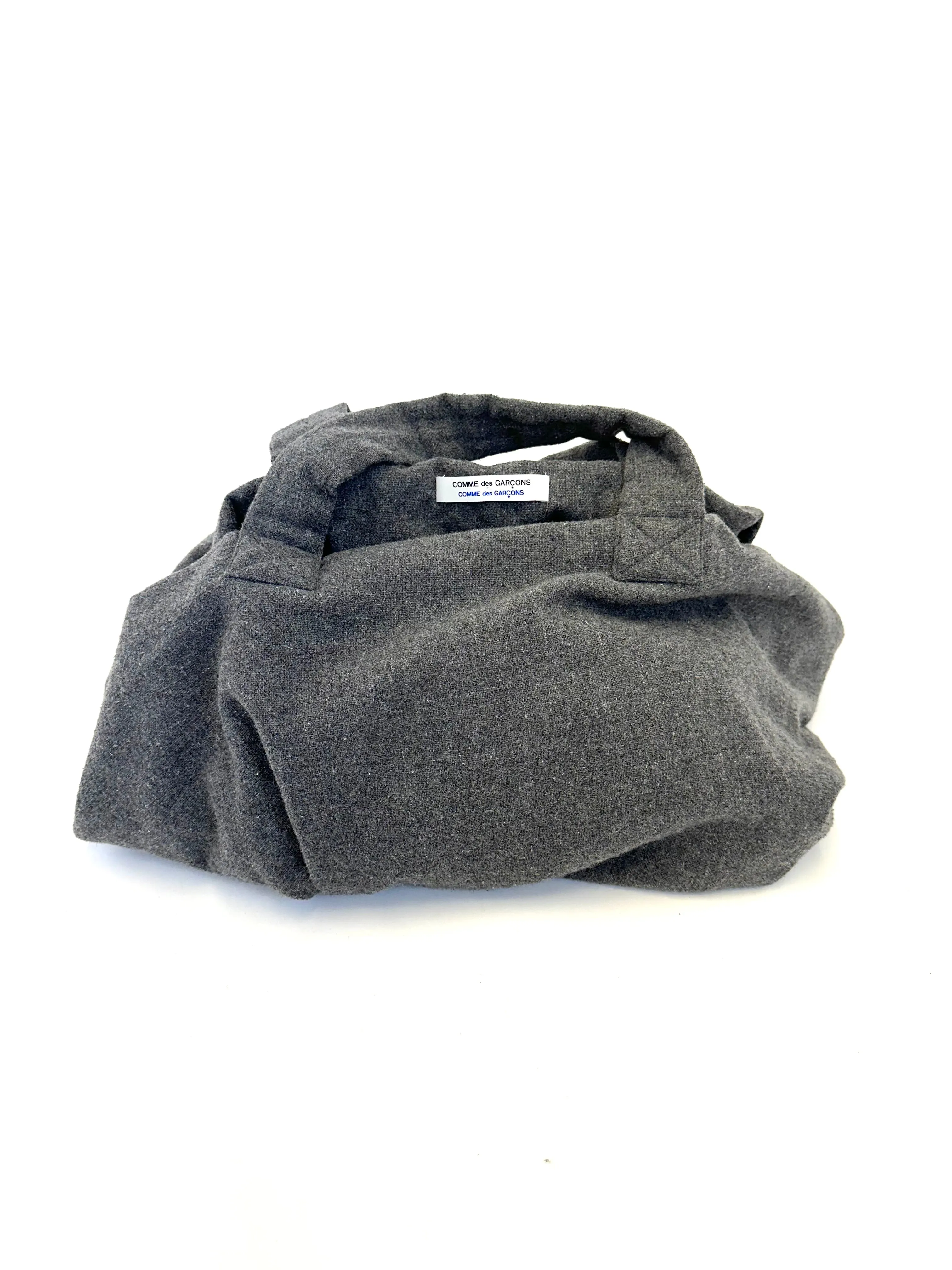 Comme Des Garçons Wool Oversize Tote