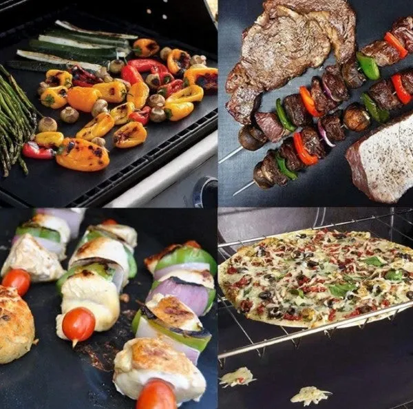 Copper Teflon Non-Stick Grill Mat