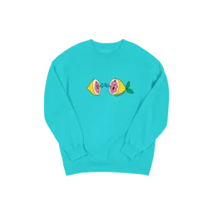 CREWNECK BLUE - SEXE ORAL CITRON