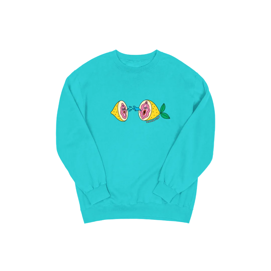 CREWNECK BLUE - SEXE ORAL CITRON