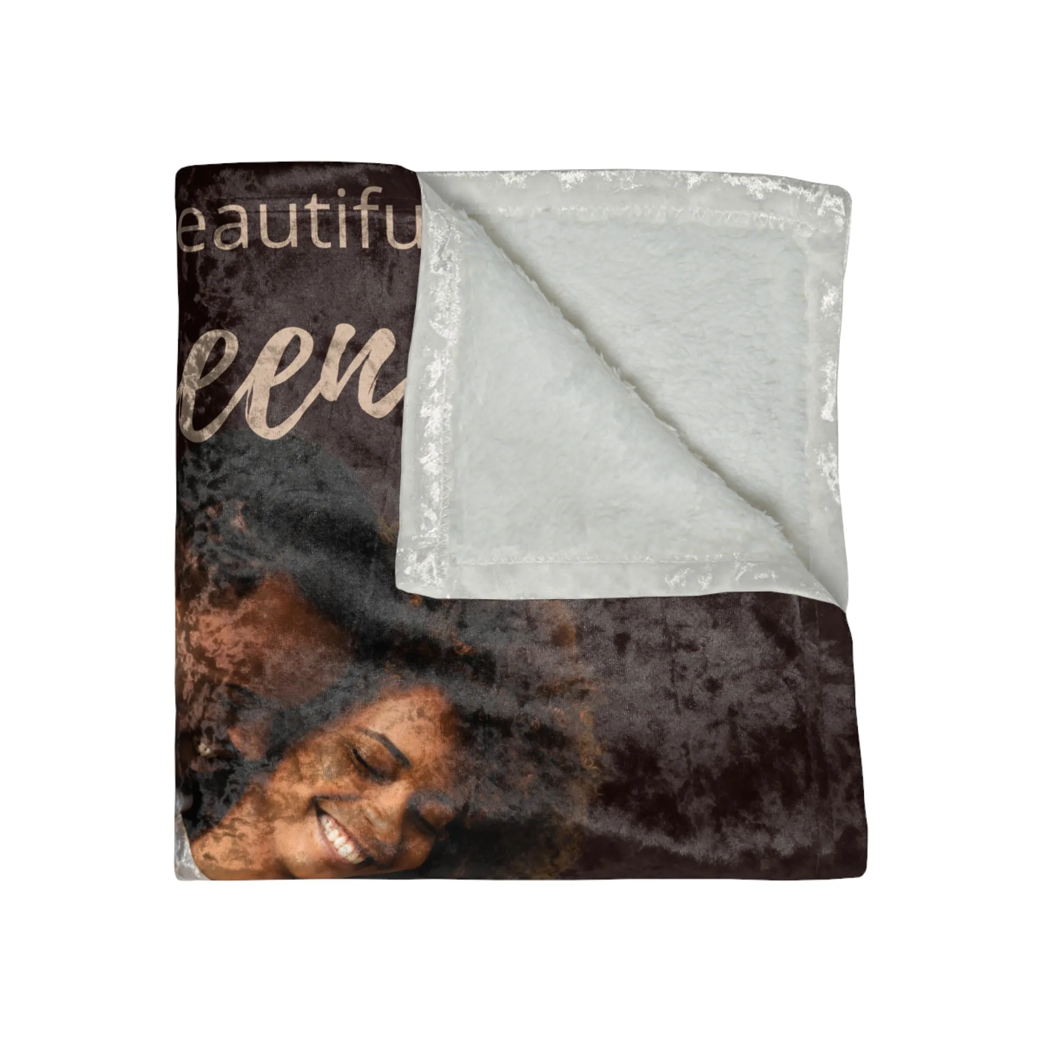 Custom Luxurious Crushed Velvet Blanket