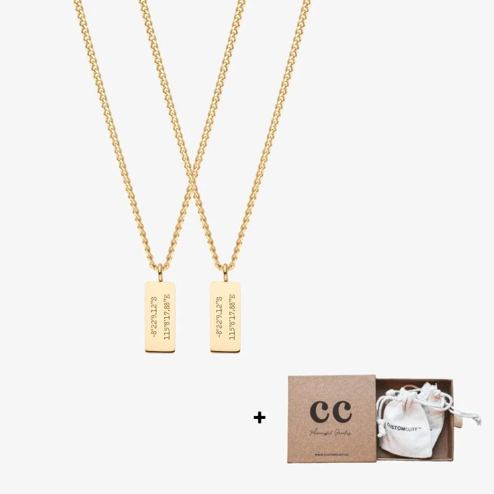 Custom Minimal Charm Necklace Set