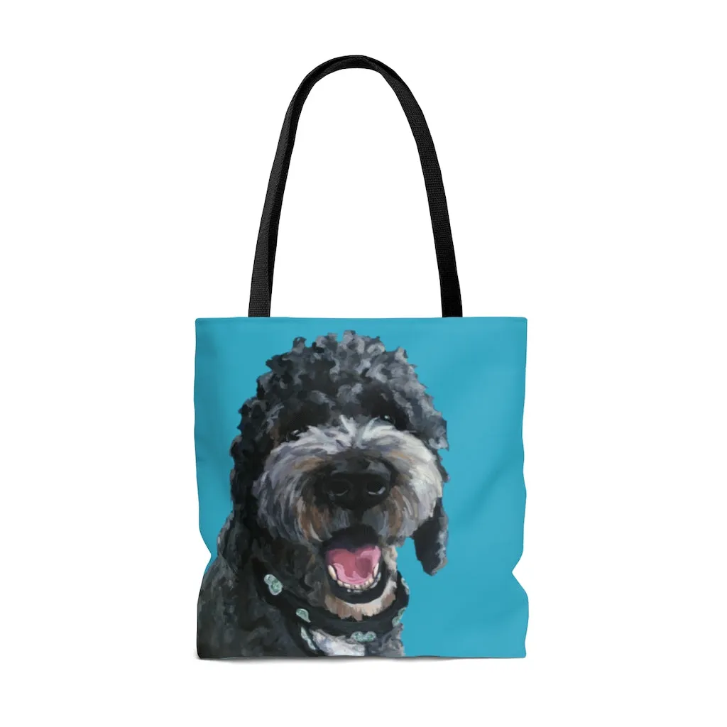 Custom Portrait on Large Tote 18" x 18"